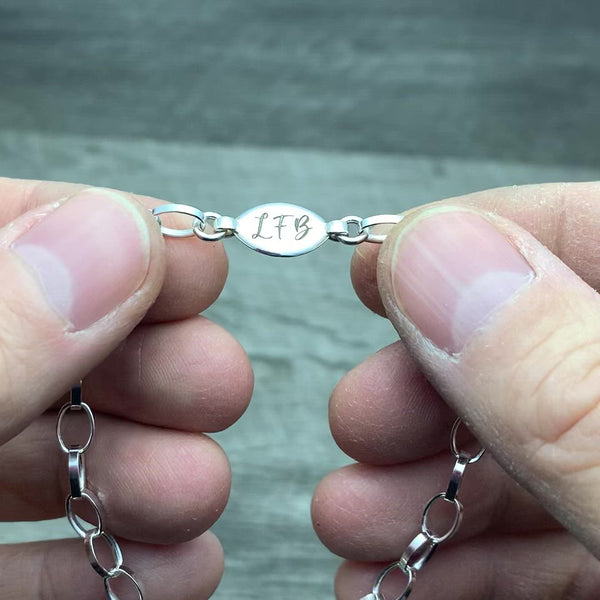 Initial Bracelets - Sterling Silver Bangles to Personalise Your